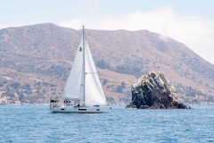 People sailing and chatting at the Beneteau Rendezvous at Two Harbors, Catalina