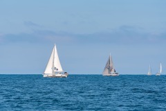 People sailing and chatting at the Beneteau Rendezvous at Two Harbors, Catalina