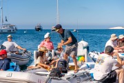 BeneteauRendezvous-23People sailing and chatting at the Beneteau Rendezvous at Two Harbors, Catalina