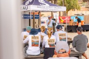 People sailing and chatting at the Beneteau Rendezvous at Two Harbors, Catalina