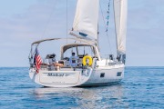 People sailing and chatting at the Beneteau Rendezvous at Two Harbors, Catalina