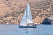 People sailing and chatting at the Beneteau Rendezvous at Two Harbors, Catalina