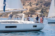 People sailing and chatting at the Beneteau Rendezvous at Two Harbors, Catalina
