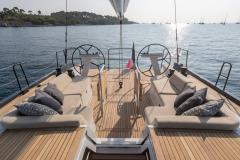 First 53 Sailboat deck
