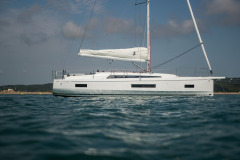 Oceanis 40.1 at anchor
