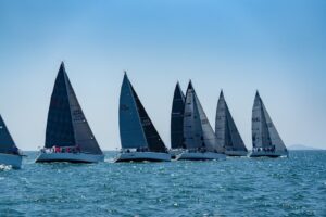 sailboats racing in Beneteau Cup