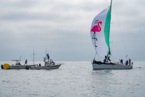 sailboat in boat race