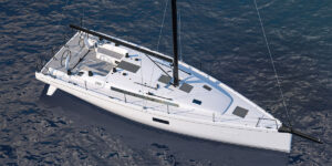 First 44 Sailboat rendering