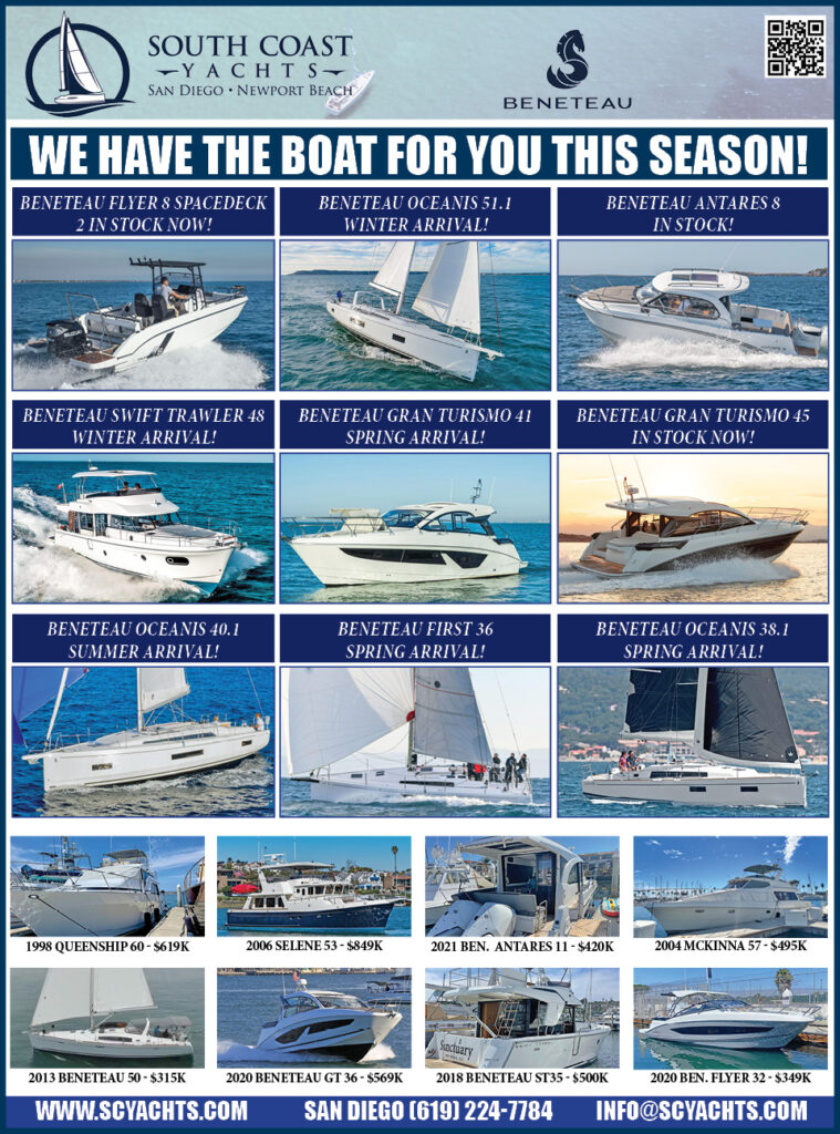 South coast yachts ad in The Log