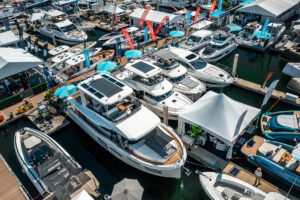 Boats in a boat show