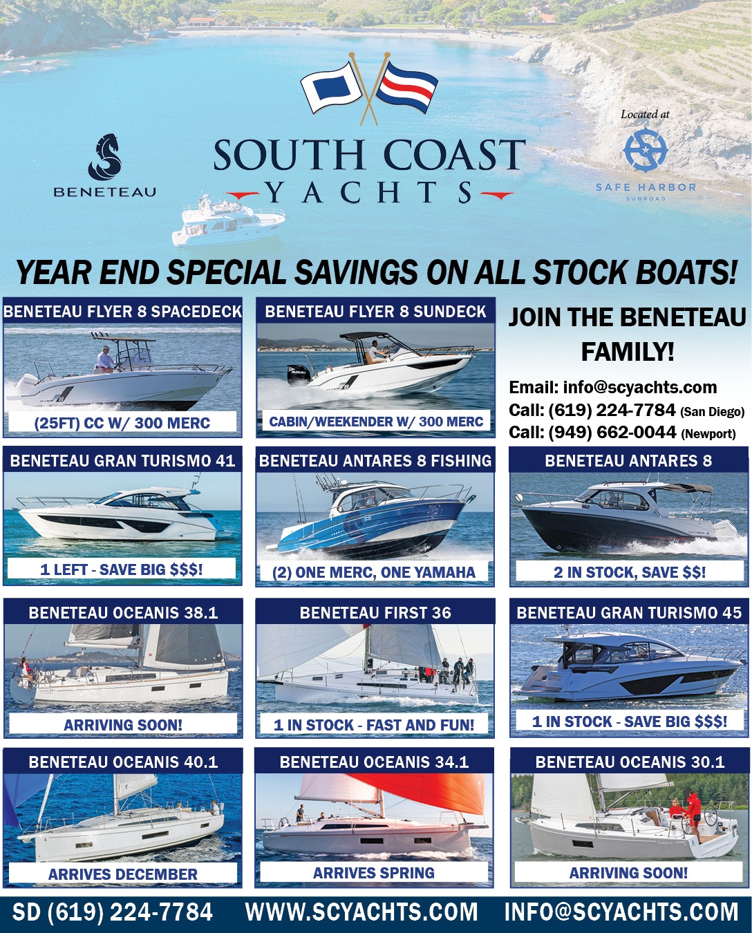 January 2024 Yachts for SAle ad