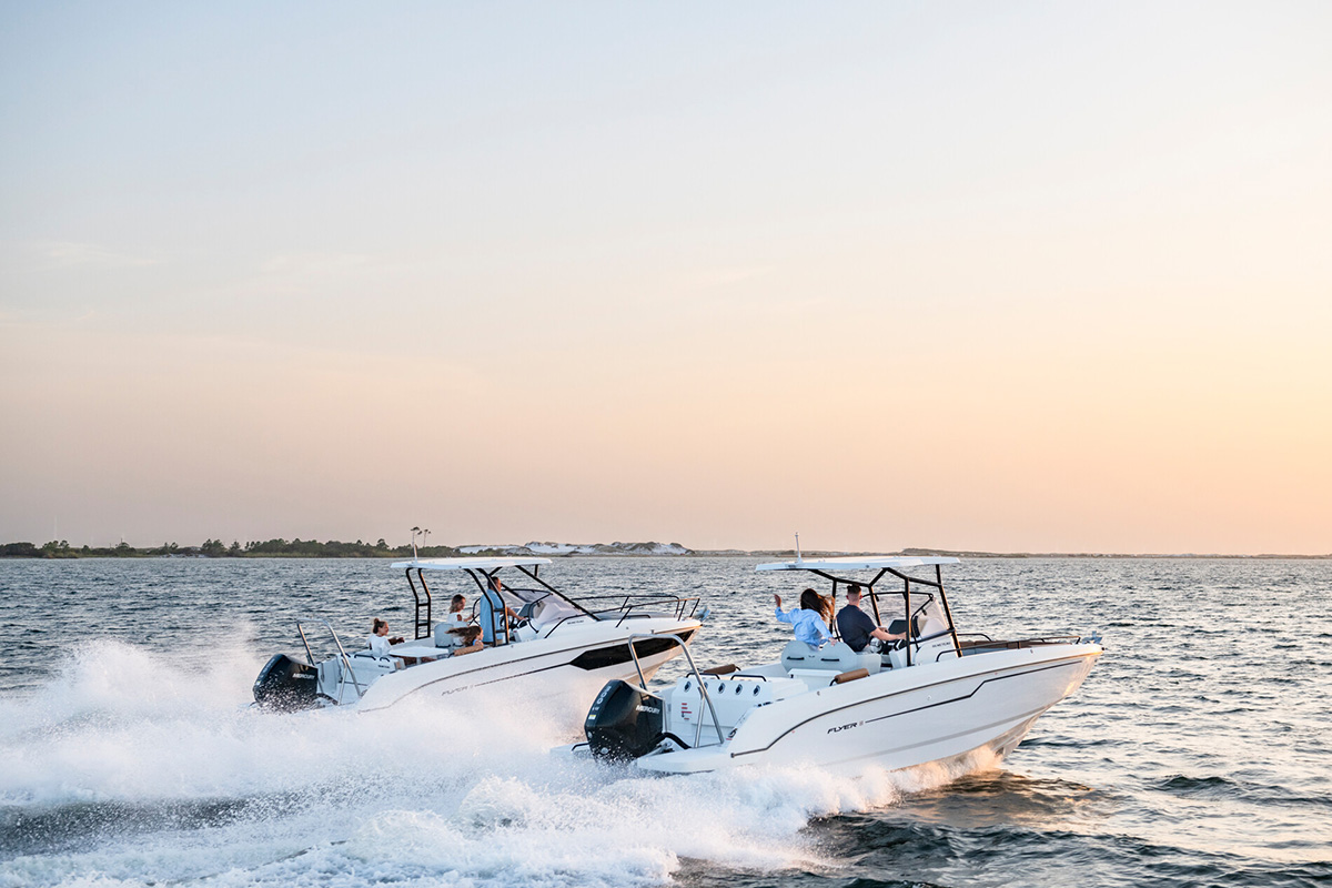 Two Boats Cruising