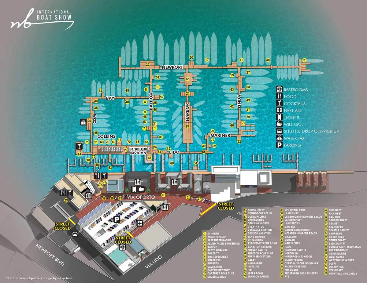 Lido Marina Map